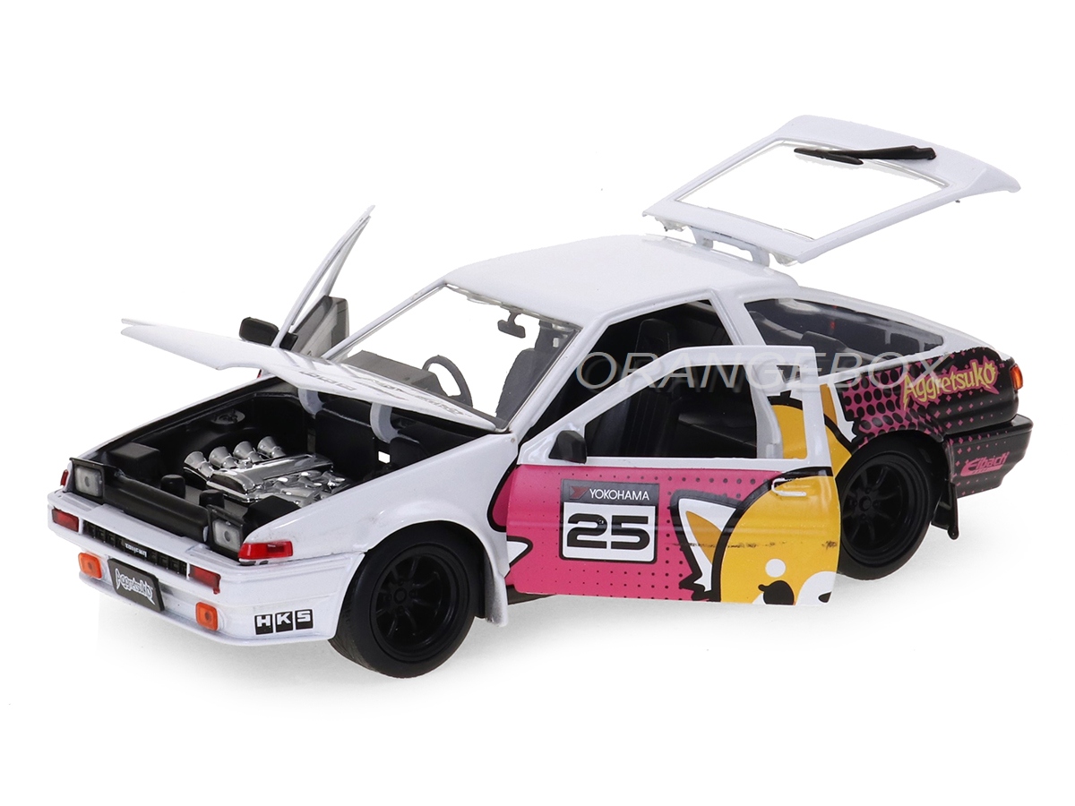 Toyota Trueno 1986 (AE86) + Figura Aggrestuko Jada Toys 1:24 - 20
