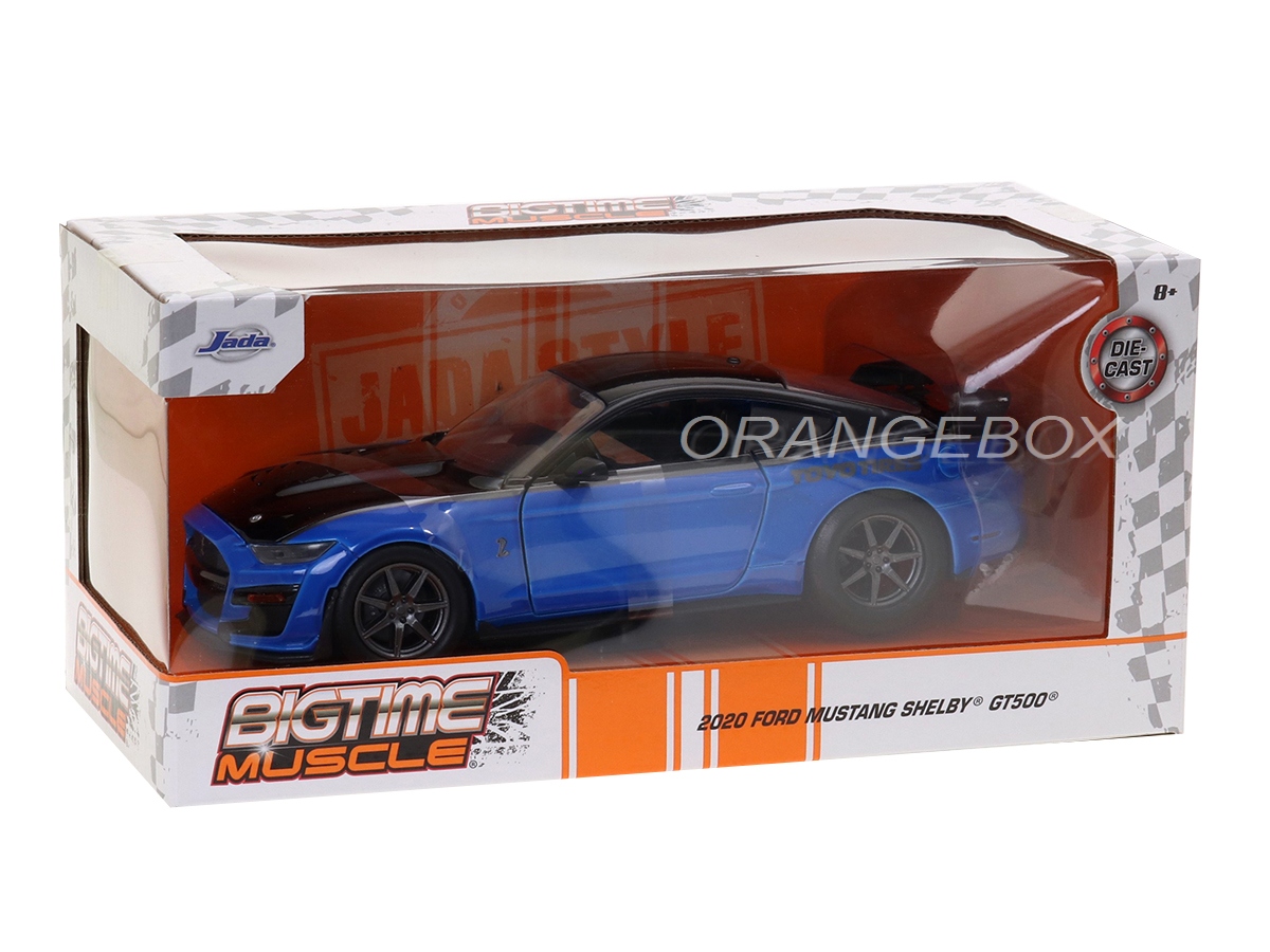 Ford Mustang Shelby GT500 2020 Jada Toys 1:24 Azul - 20 anos! Loja