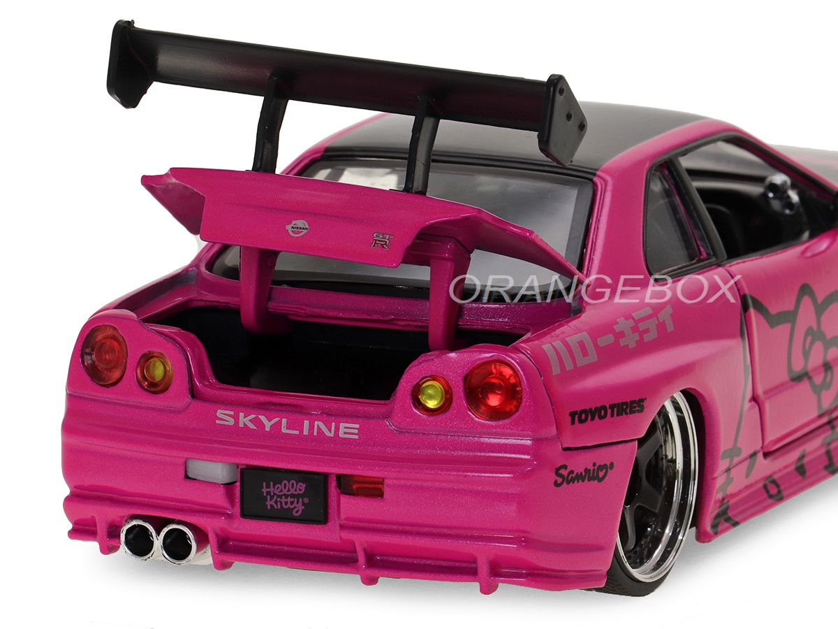 Nissan Skyline GT-R (BNR34) 2002 + Figura Hello Kitty (em