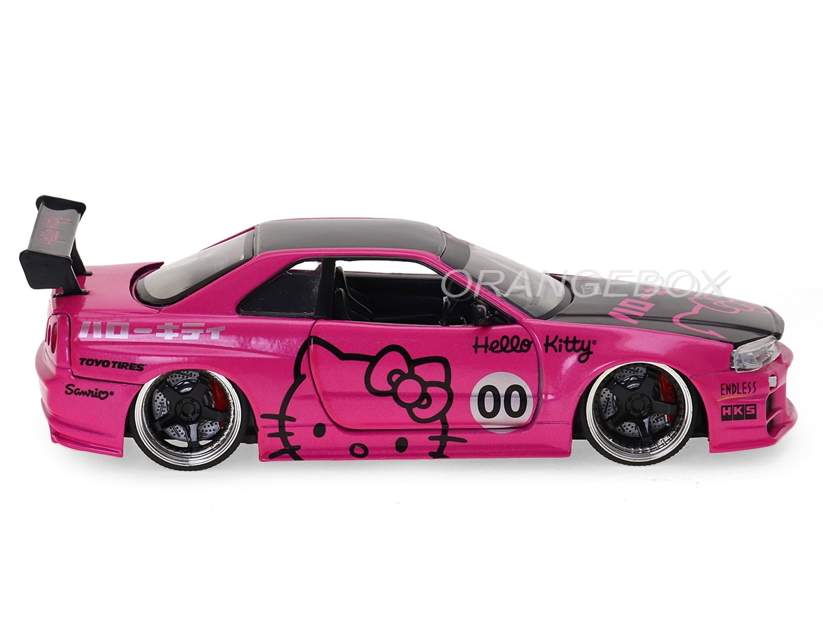 Nissan Skyline GT-R (BNR34) 2002 + Figura Hello Kitty (em