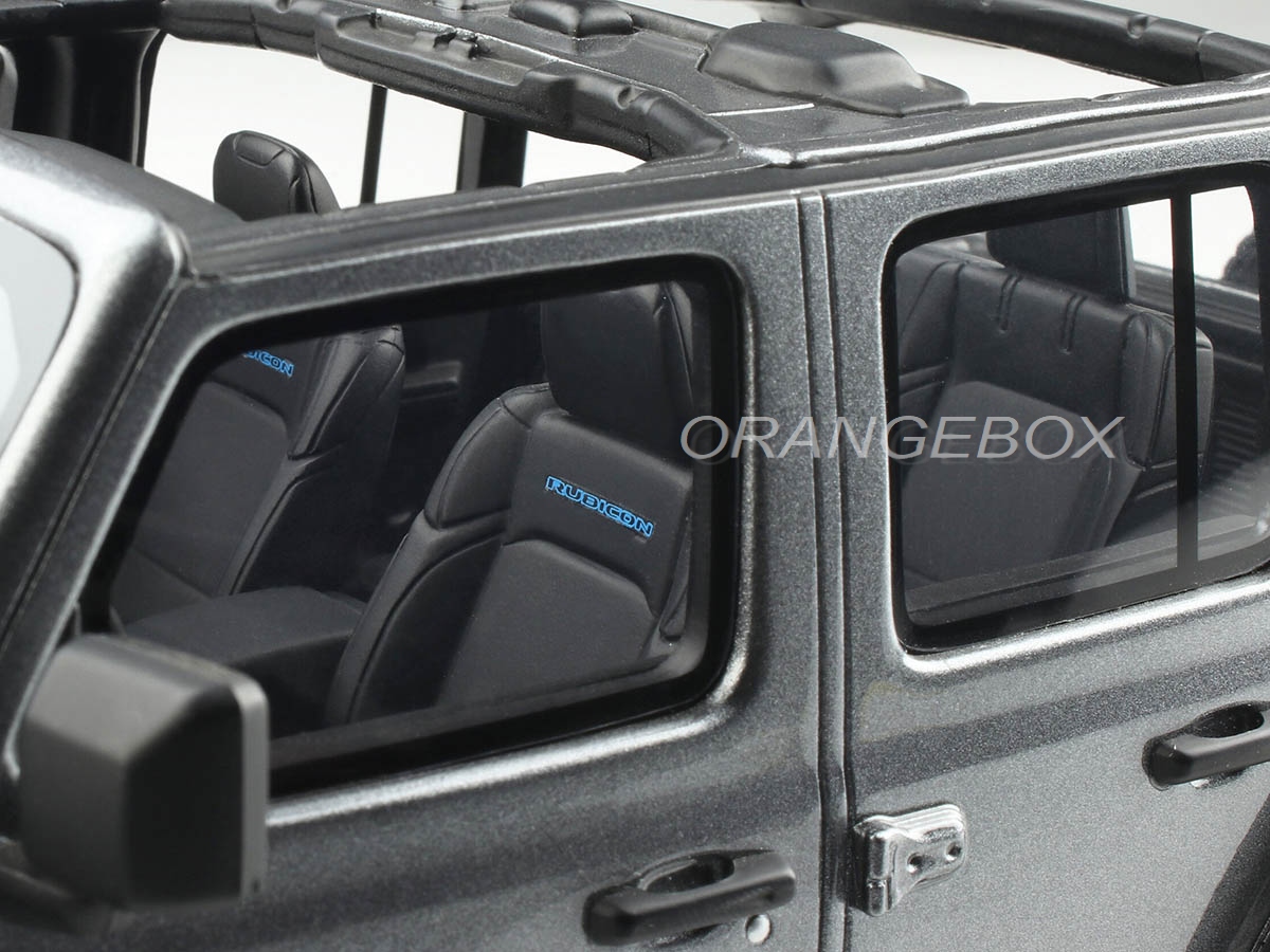 Jeep Wrangler Rubicon 2022 4xe 1:18 GT Spirit Cinza - 20 anos