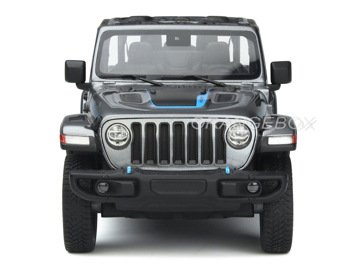 Jeep Wrangler Rubicon 2022 4xe 1:18 GT Spirit Cinza - 20 anos