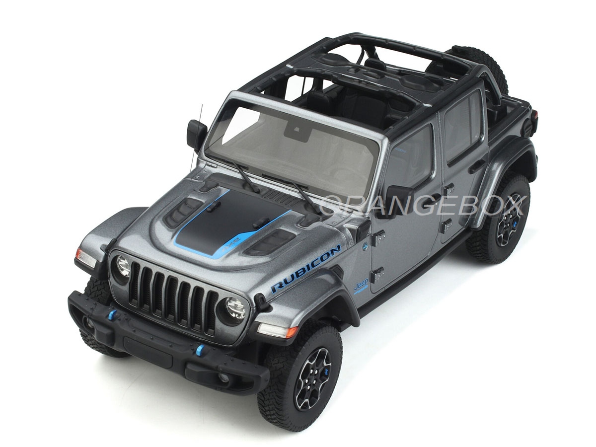 Jeep Wrangler Rubicon 2022 4xe 1:18 GT Spirit Cinza - 20 anos