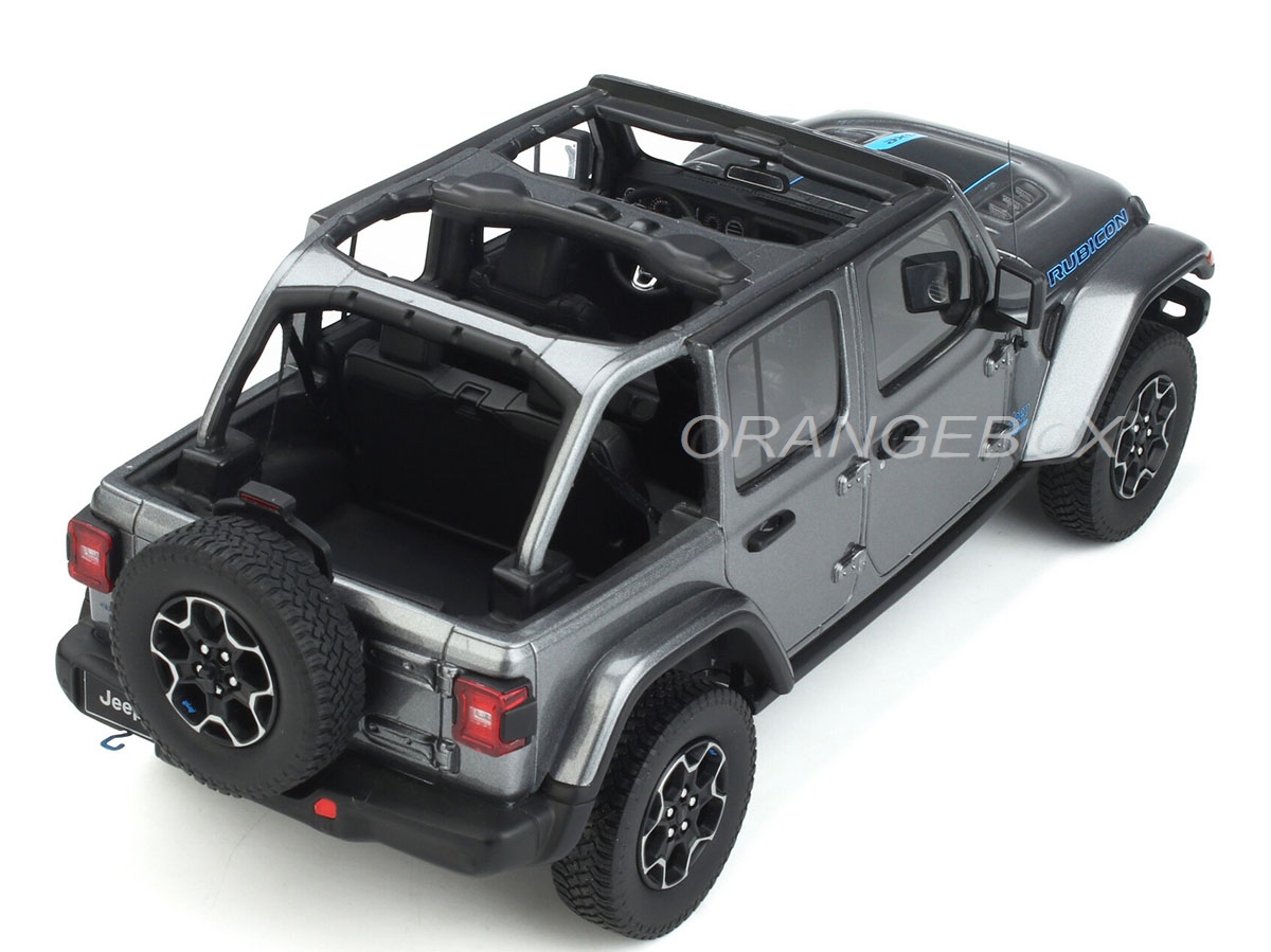 Jeep Wrangler Rubicon 2022 4xe 1:18 GT Spirit Cinza - 20 anos