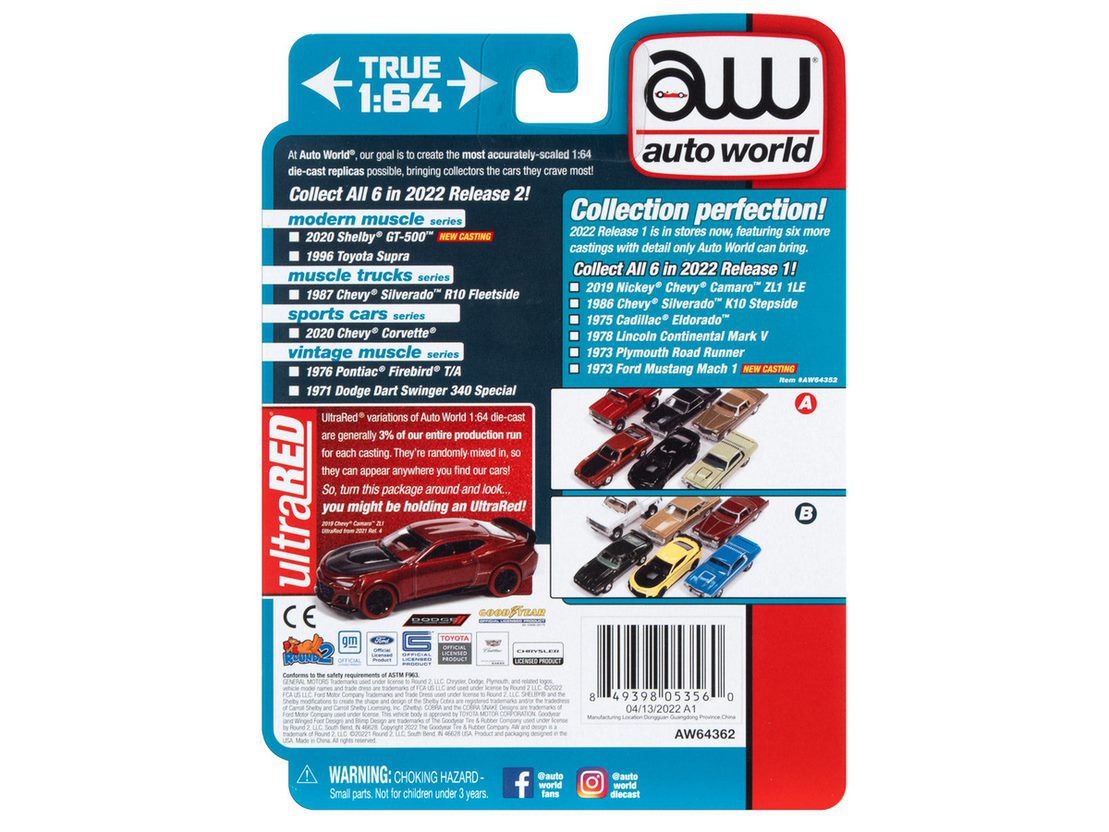 Toyota Supra 1996 Release 2B 2022 1:64 Autoworld Premium - 20 anos