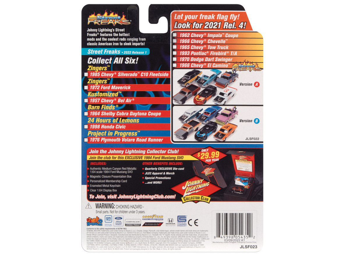 Chevrolet Bel Air 1957 Release 1B 2022 1:64 Johnny Lightning
