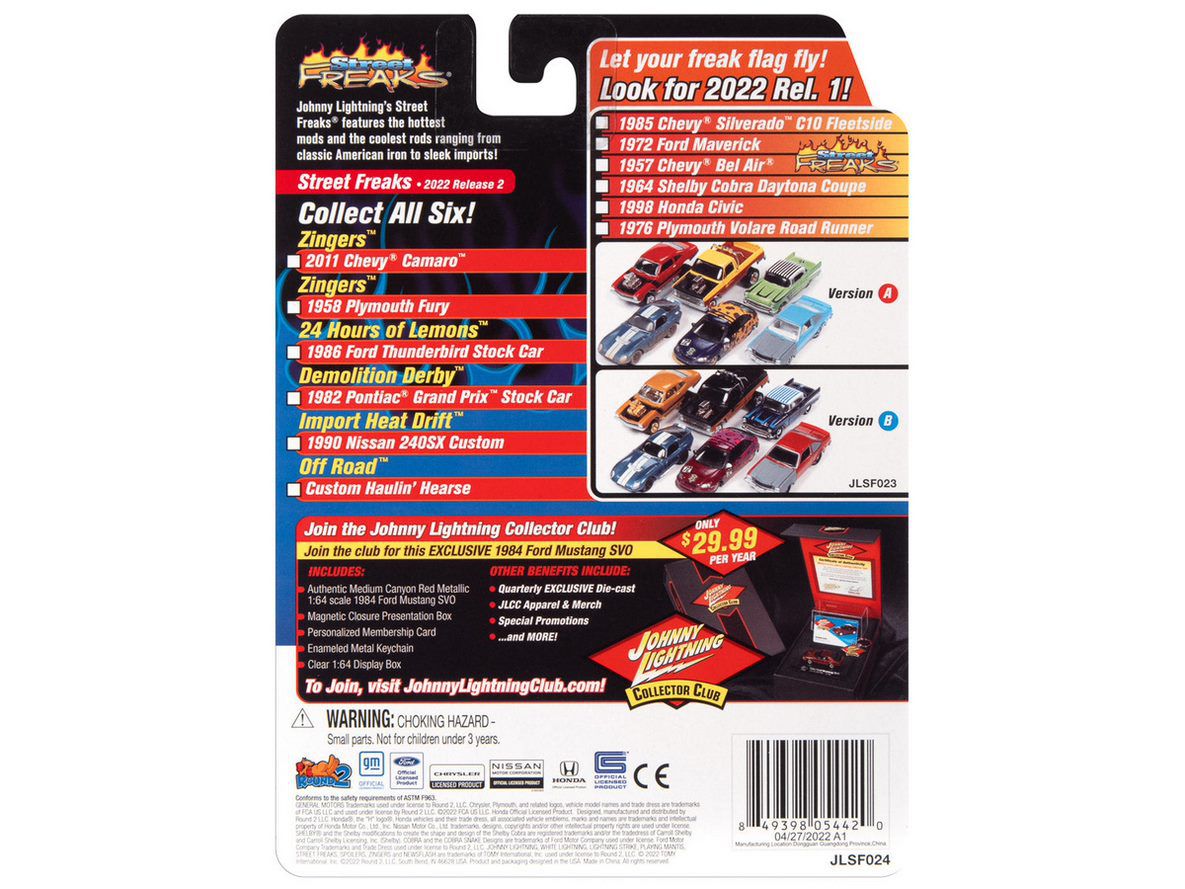 Nissan 240SX 1990 Release 2A 2022 1:64 Johnny Lightning Street