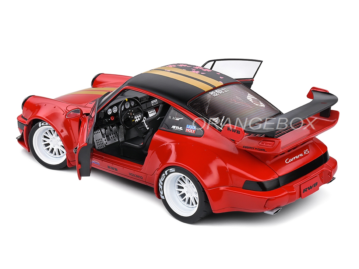 Porsche 911 RWB Red Sakura 2021 1:18 Solido - 20 anos! Loja on