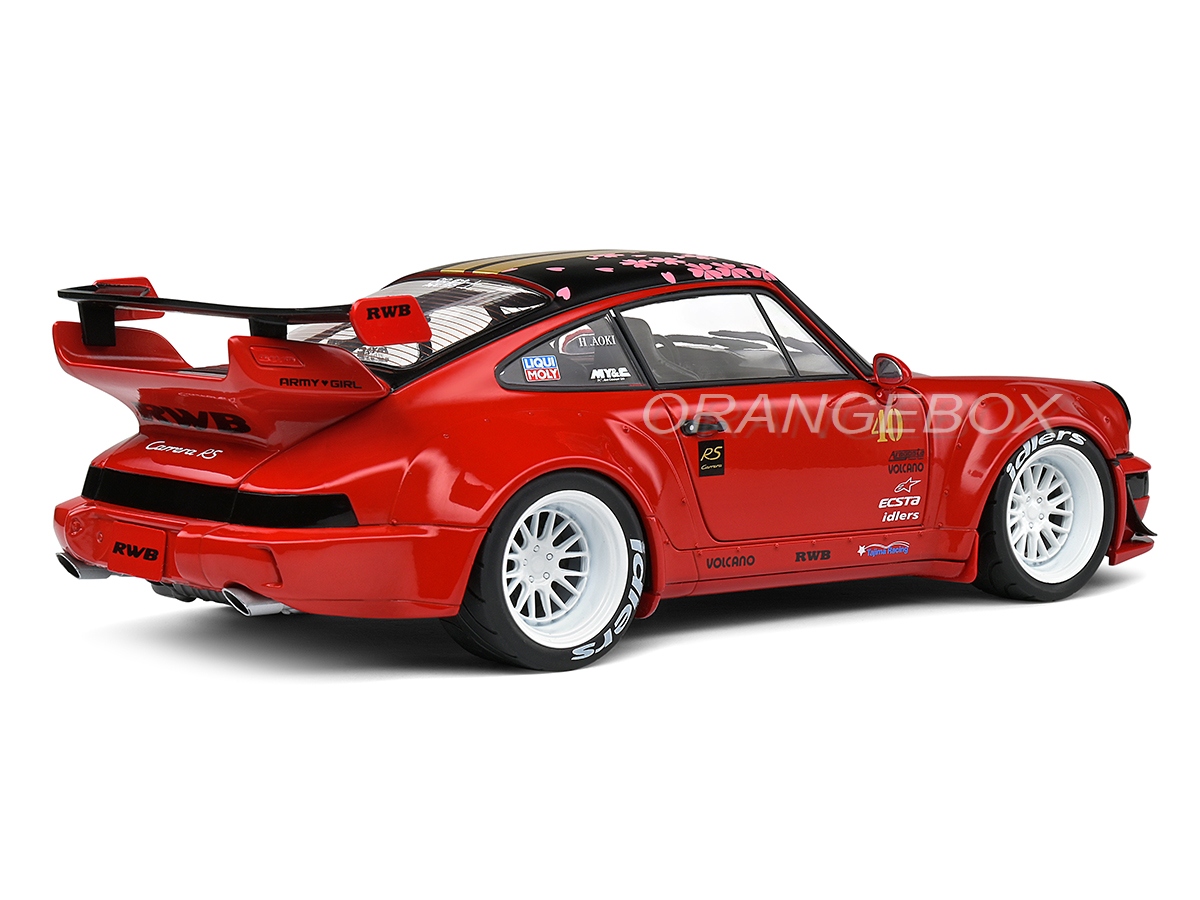 Porsche 911 RWB Red Sakura 2021 1:18 Solido - 20 anos! Loja on
