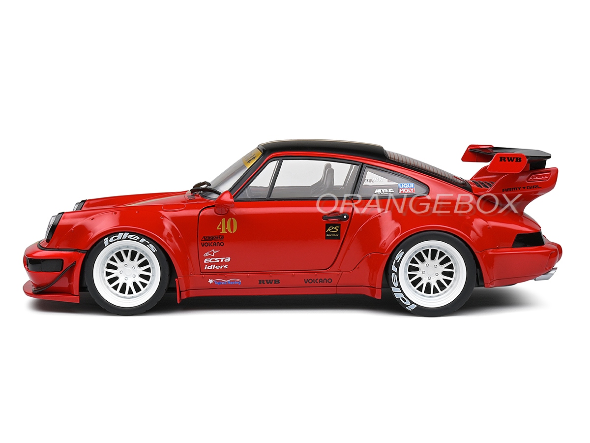 Porsche 911 RWB Red Sakura 2021 1:18 Solido - 20 anos! Loja on