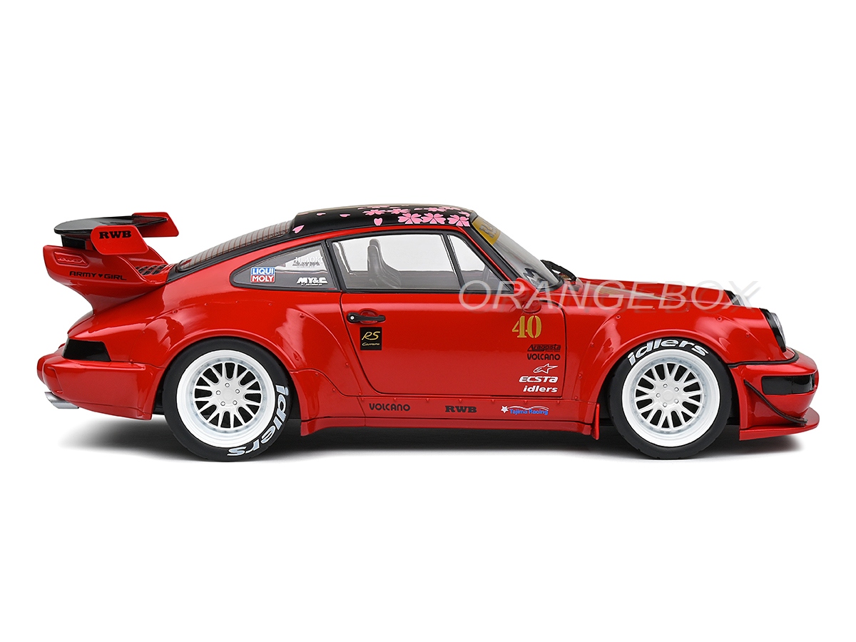 Porsche 911 RWB Red Sakura 2021 1:18 Solido - 20 anos! Loja on