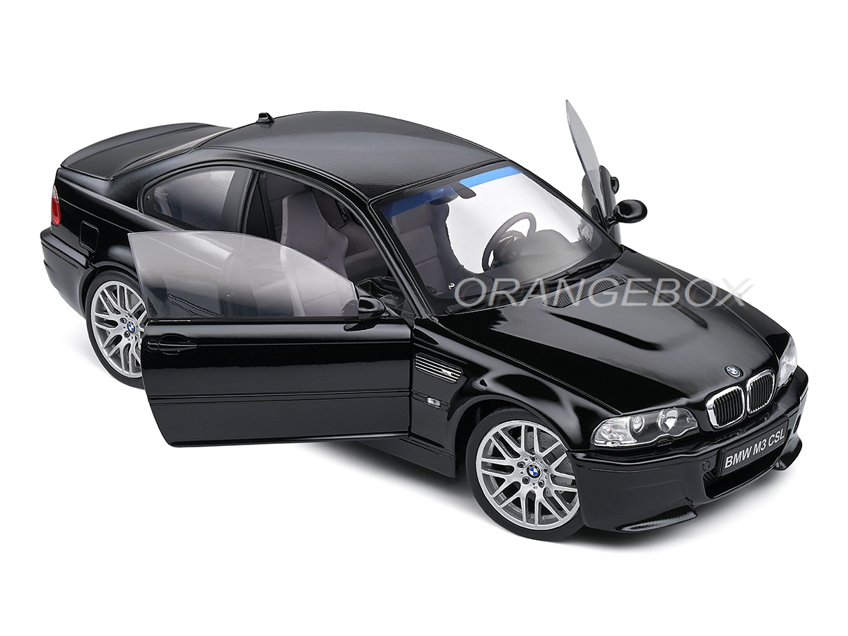 BMW E46 CSL Coupé 2003 1:18 Solido Preto - 20 anos! Loja on-line