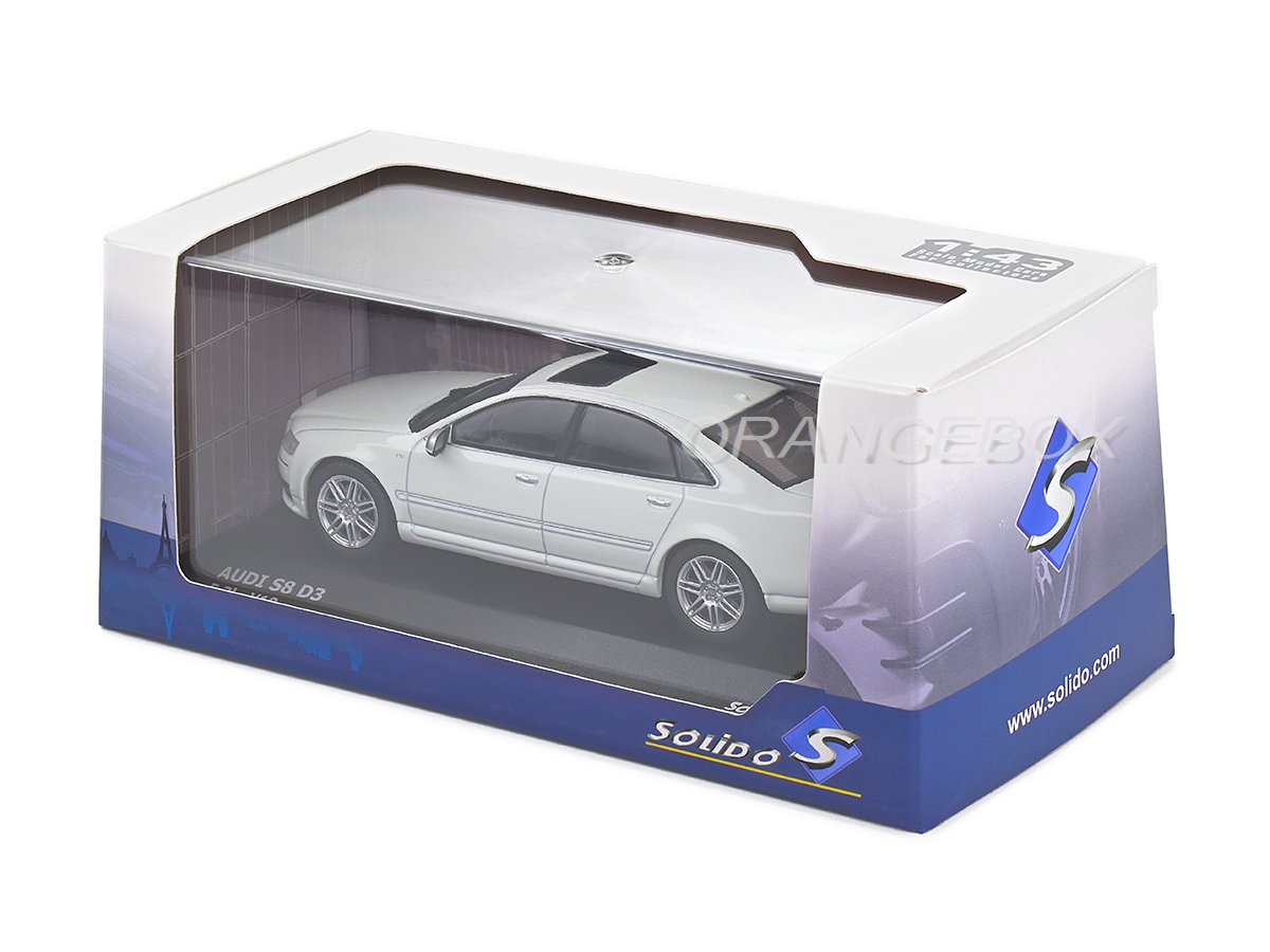 Audi アウディ MAMORIO S 非売品 Audi S8 (D3) 2010 1:43 Solido Branco - 20 anos! Loja on-line de