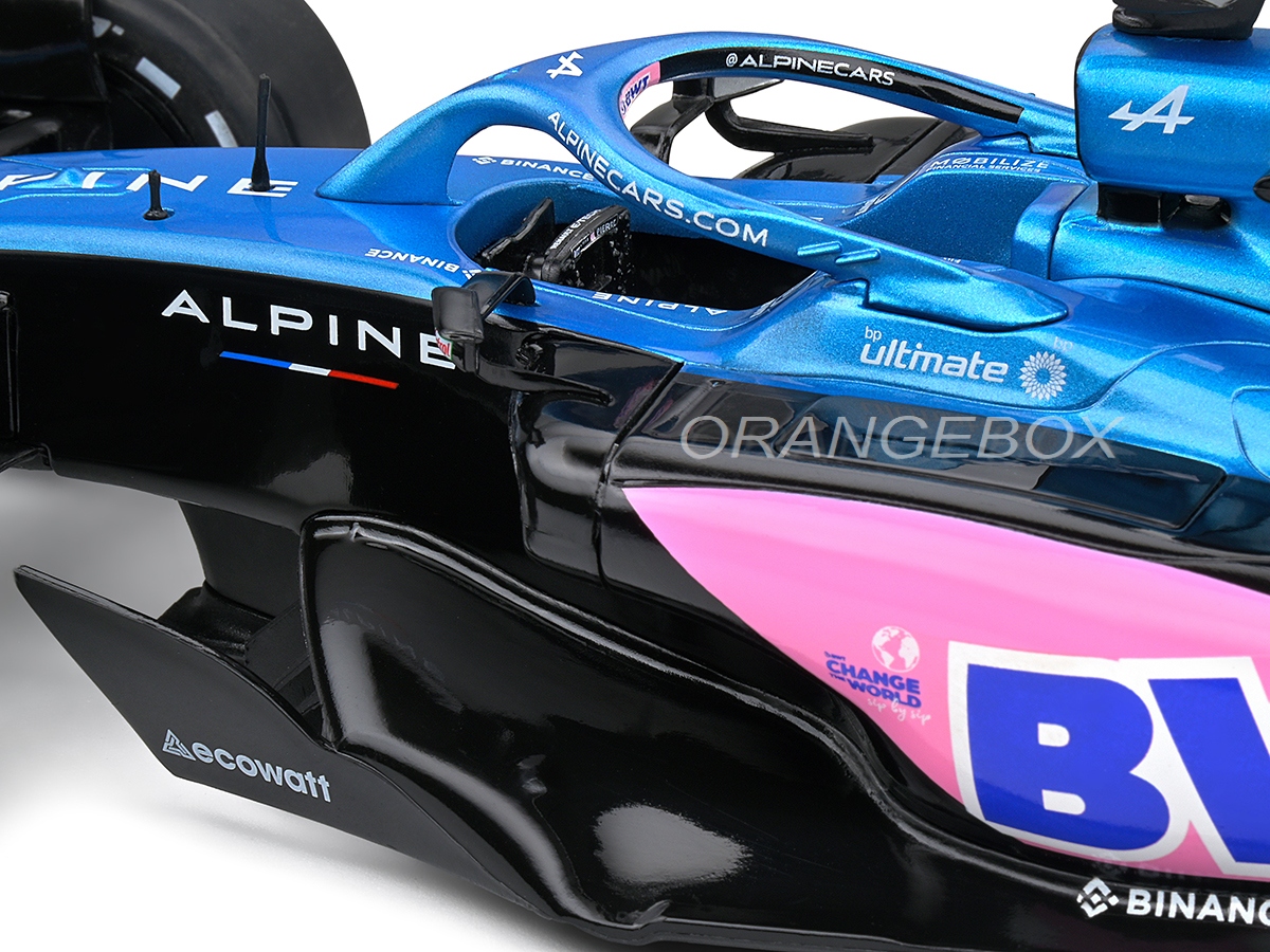 Fórmula 1 Alpine A523 Presentation Version 2023 1:18 Solido Azul