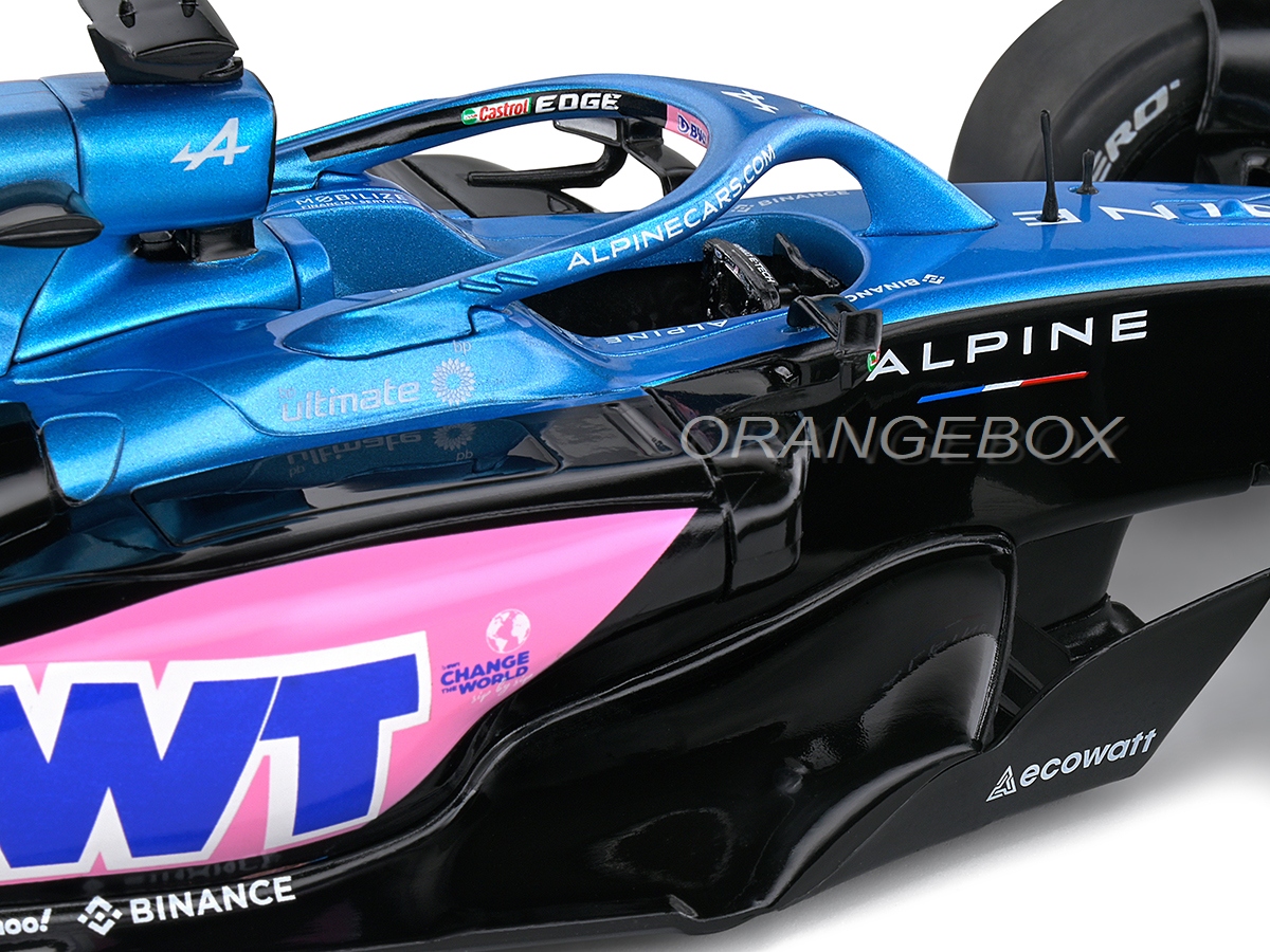 Fórmula 1 Alpine A523 Presentation Version 2023 1:18 Solido Azul