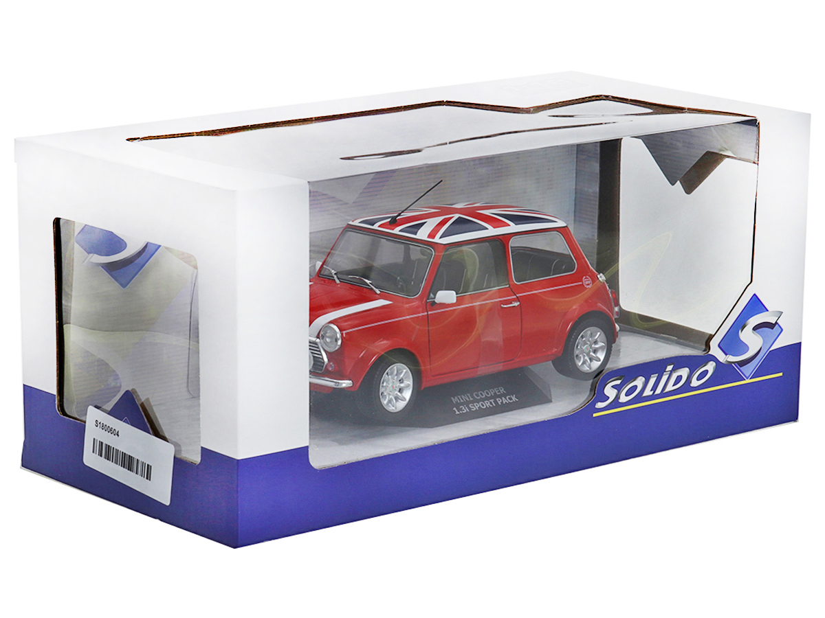 Mini Cooper 1.3i Sport 1997 1:18 Solido Bandeira Inglesa - 20 anos