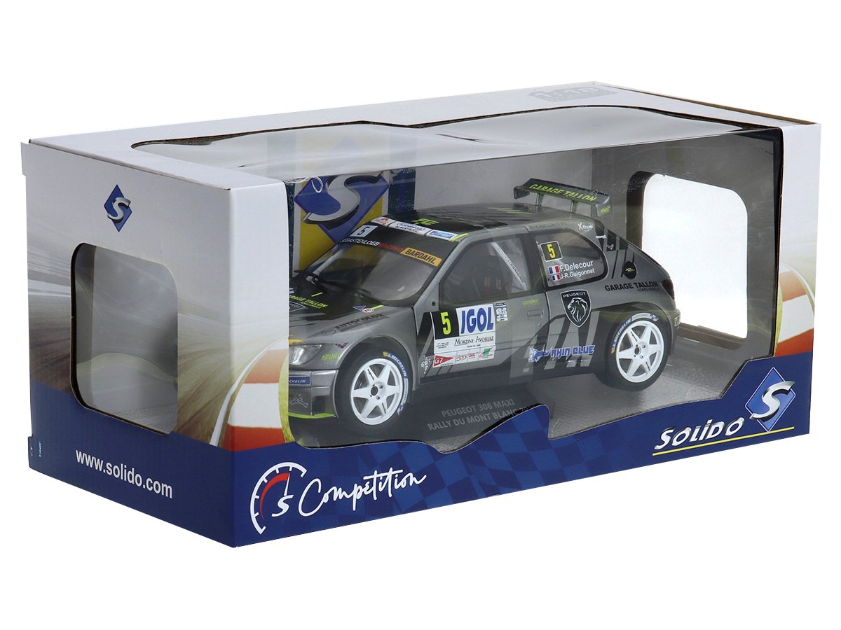Peugeot 306 Maxi Rally Du Mont Blanc 2021 1:18 Solido - 19 anos
