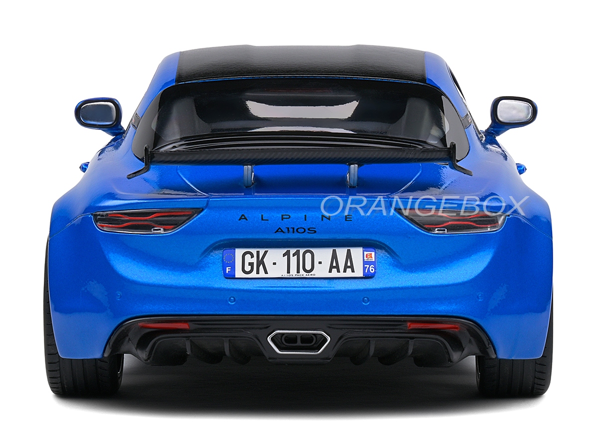 Solido 1/18 Scale Diecast S1801621 - Alpine A110S Pack Aero 2023 - Matt