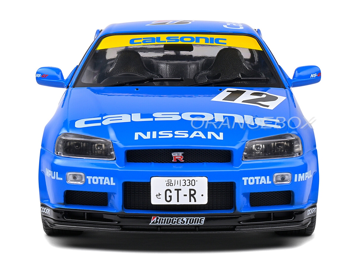 Calsonic Nissan スカイラインGT-R 1/18 Nissan Skyline GT-R (R34) Street Fighter CALSONIC 2000 1:18 Solido