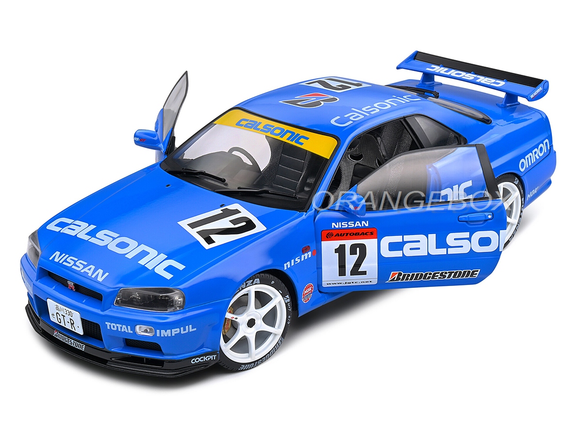 Nissan Skyline GT-R (R34) Street Fighter CALSONIC 2000 1:18 Solido