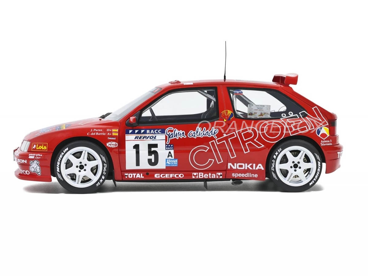 Citroën ZX Kit Car 1997 Rally Catalunya 1:18 OttOmobile - 19 anos