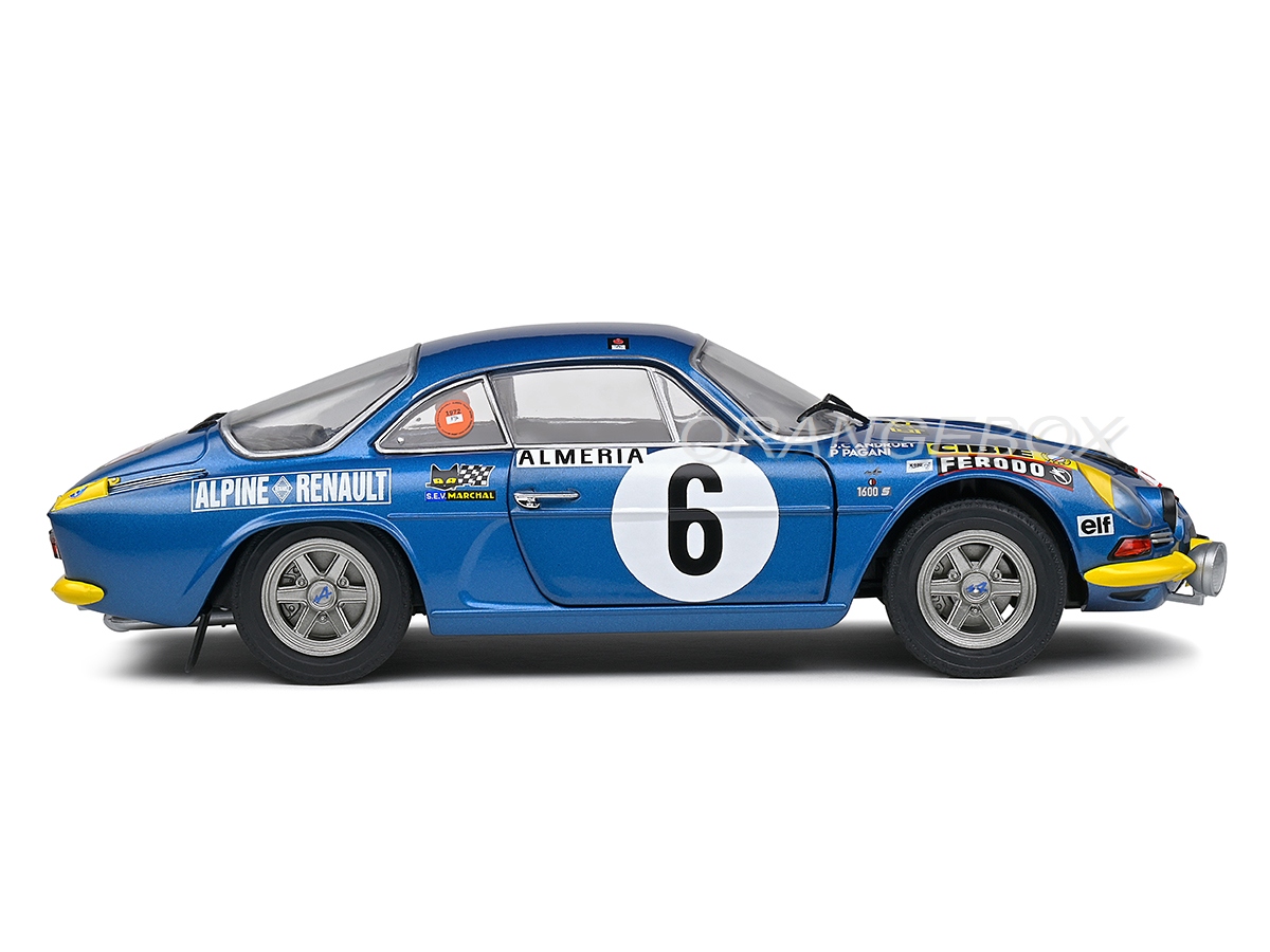 SOLIDO 1/18 ALPINE A110 1600S Rallye Monte Carlo 1972 Blue