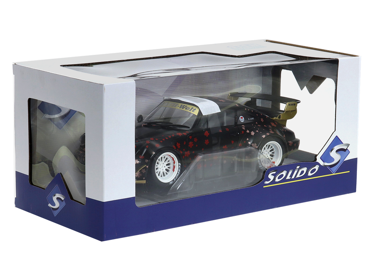 Porsche 911 RWB AOKI 2021 1:18 Solido Preto - 20 anos! Loja on
