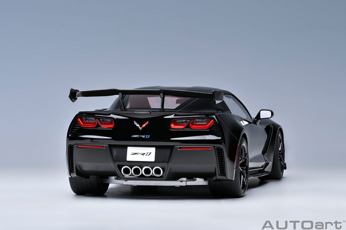 autoart Chevrolet Corvette 1:18 限定版 Chevrolet Corvette C7 ZR1 1:18 Autoart Preto - 19 anos! Loja