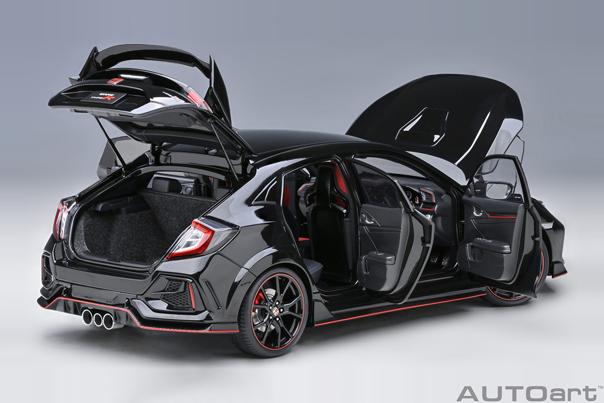 Honda Civic Type R (FK8) 2021 1:18 Autoart Preto - 19 anos! Loja