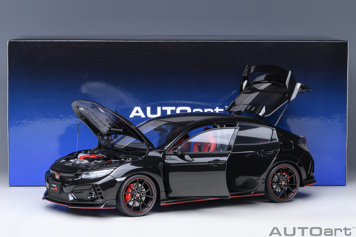 Honda Civic Type R (FK8) 2021 1:18 Autoart Preto - 19 anos! Loja