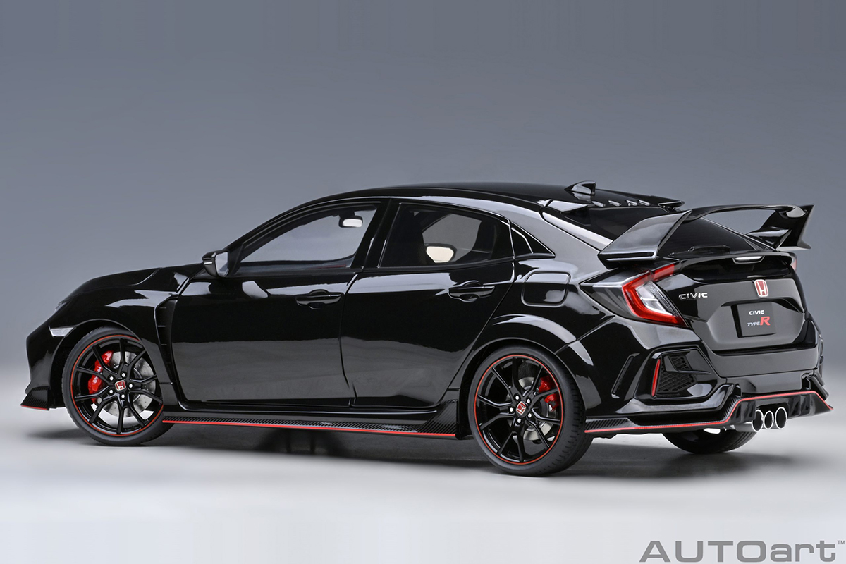 Honda Civic Type R (FK8) 2021 1:18 Autoart Preto - 20 anos! Loja