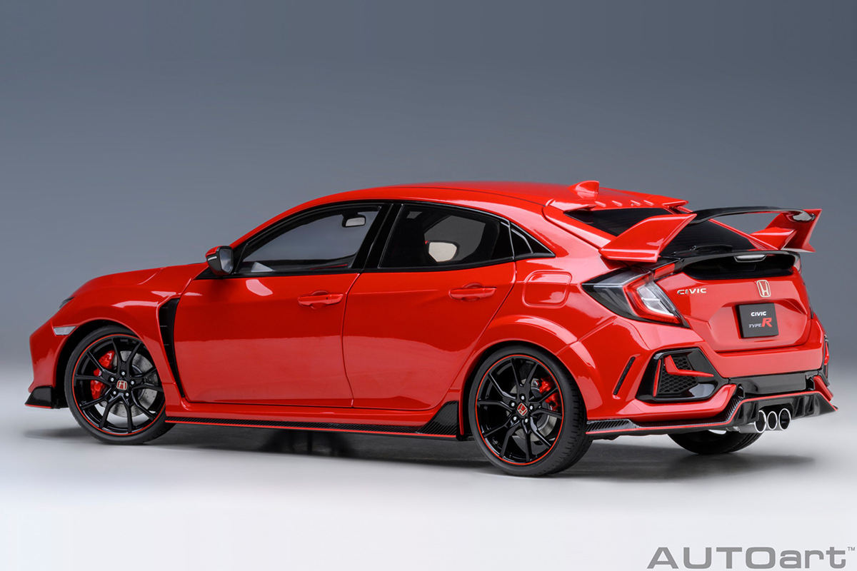 PRÉ-VENDA *** Honda Civic Type R (FK8) 2021 1:18 Autoart Vermelho