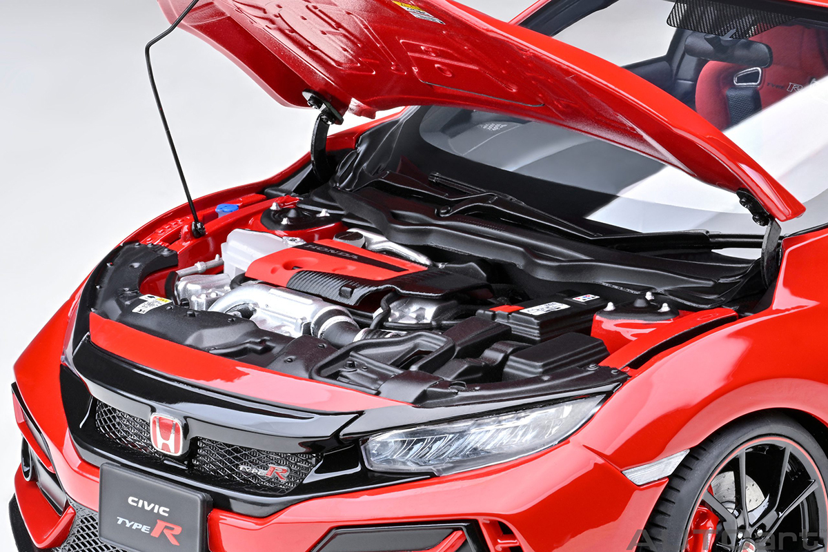 ミニカー AUTOart Honda CIVIC TYPE R FK8 Flame Red Honda Civic Type R (FK8) 2021 1:18 Autoart Vermelho - 19 anos
