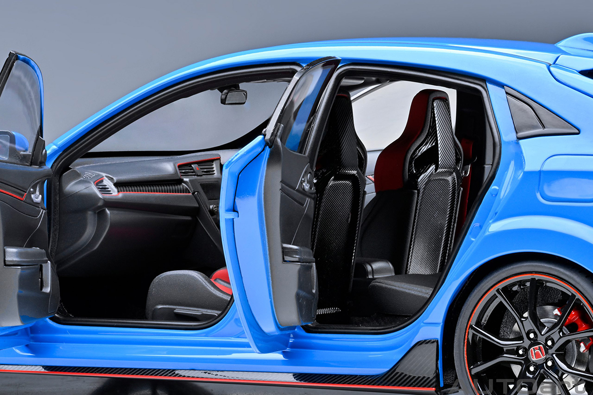autoart シビックTYPE R 1/18 ミニカー　青 Honda Civic Type R (FK8) 2021 1:18 Autoart Azul - 20 anos! Loja on