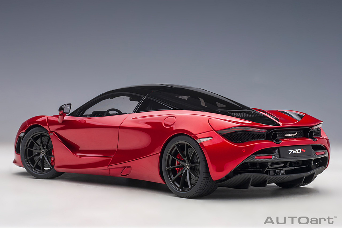 McLaren 720S 1:18 Autoart Vermelho - 20 anos! Loja on-line de