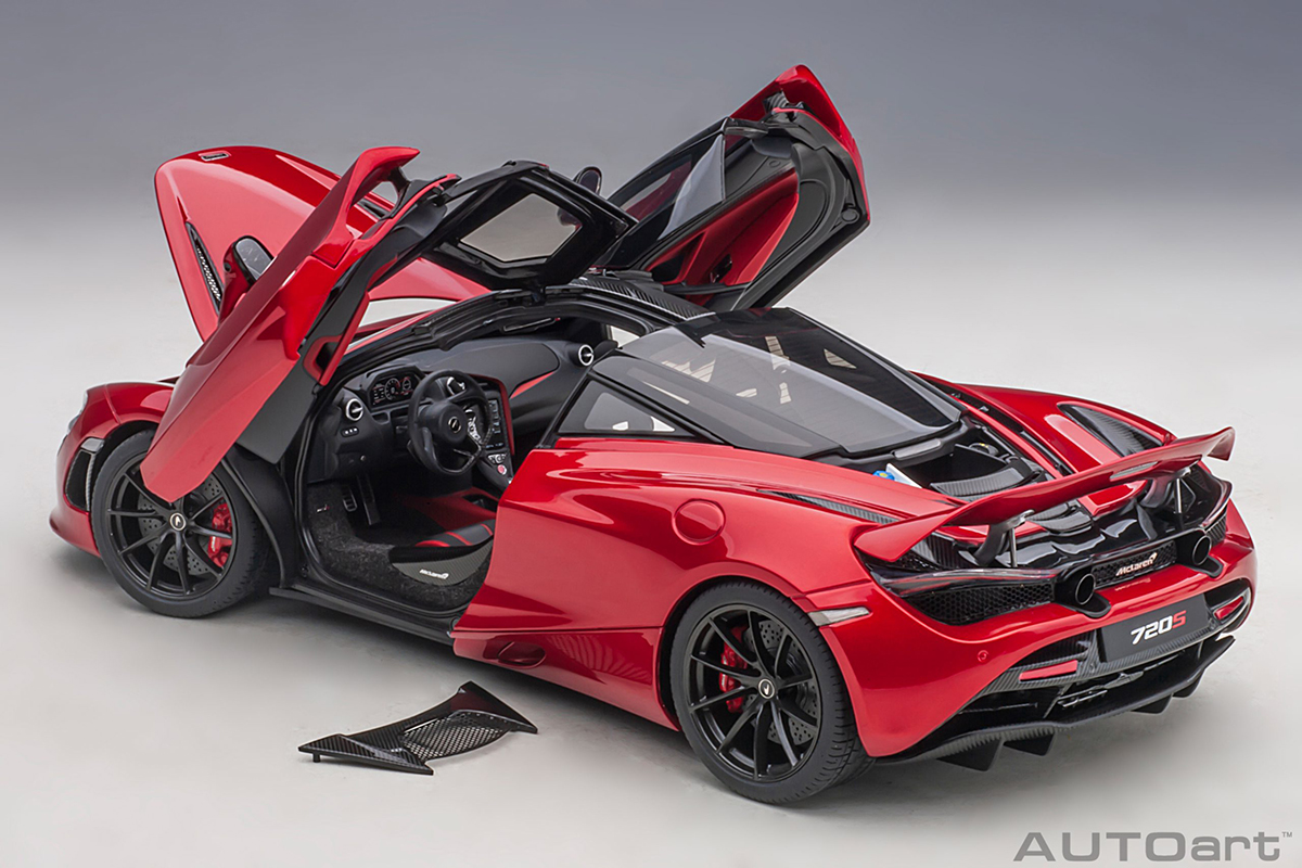 McLaren 720S 1:18 Autoart Vermelho - 20 anos! Loja on-line de