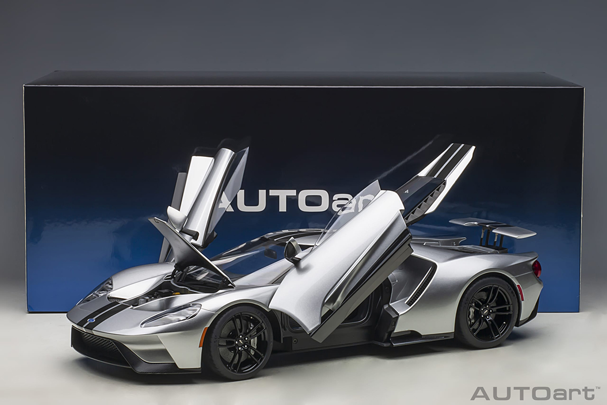 Ford GT 2017 1:12 Autoart Prata - 20 anos! Loja on-line de