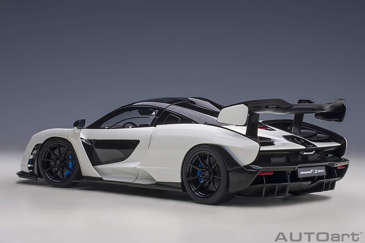 1/18 McLaren / マクラーレン Senna ビジョンピュアホワイト McLaren Senna 1:18 Autoart Branco - 20 anos! Loja on-line de