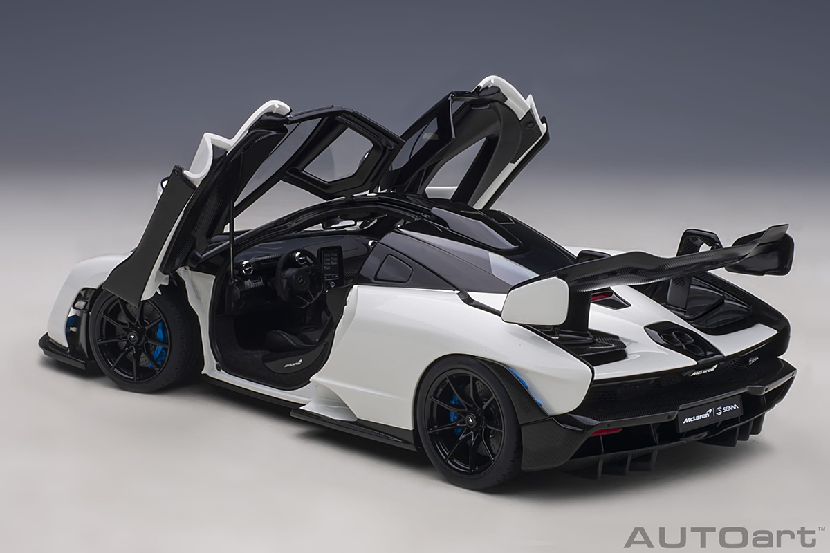 McLaren Senna 1:18 Autoart Branco - 20 anos! Loja on-line de