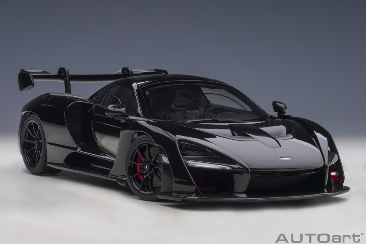 McLaren Senna 1:18 Autoart Preto - 20 anos! Loja on-line de