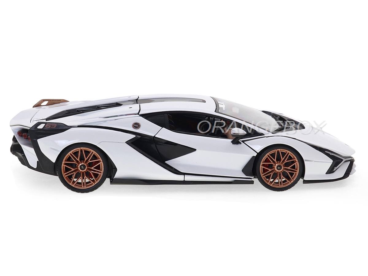 Lamborghini Sian FKP 37 Bburago 1:18 Branco - 20 anos! Loja on