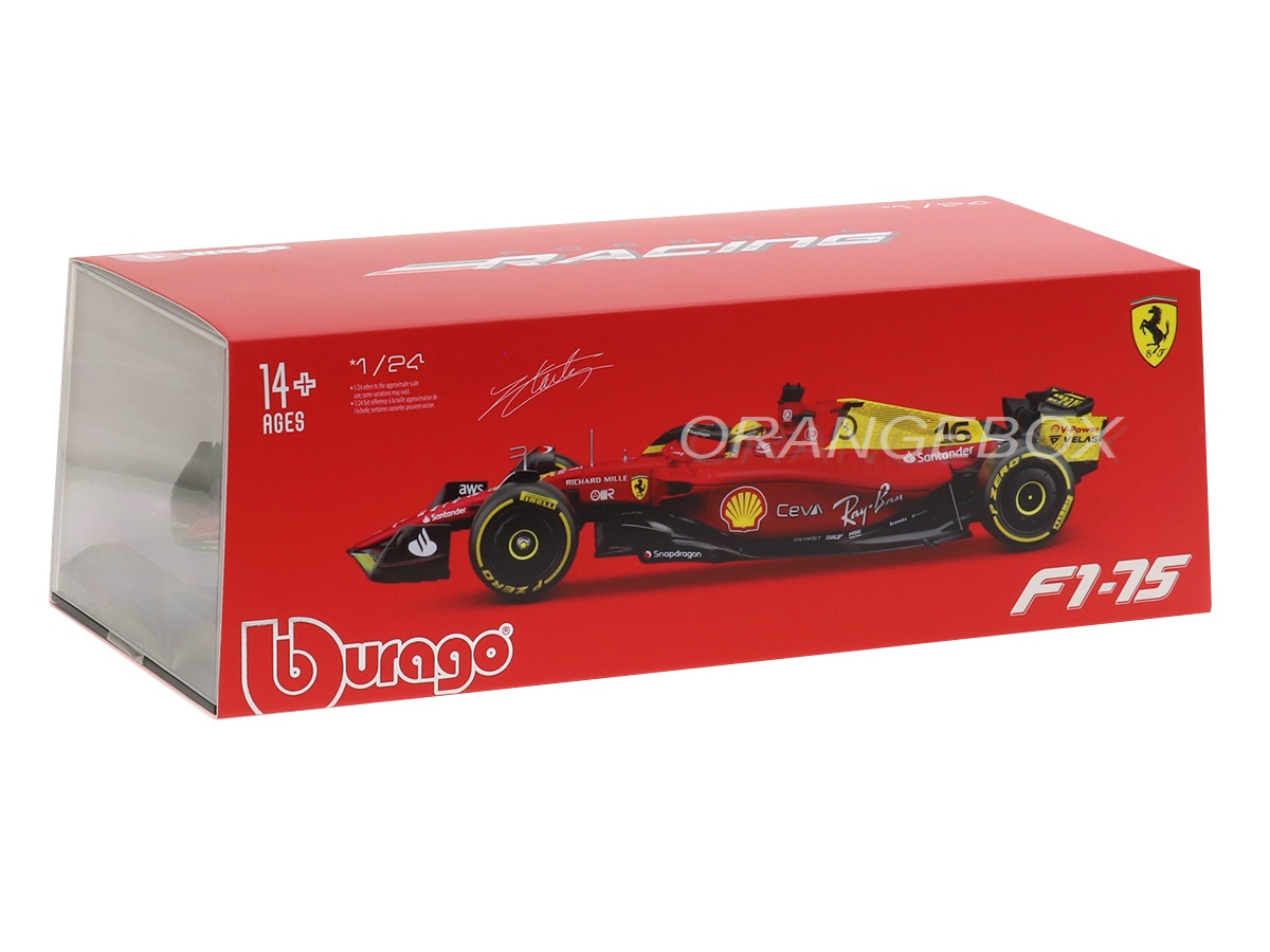 Fórmula 1 Ferrari F1-75 Charles Leclerc 2022 1:24 Bburago - 20