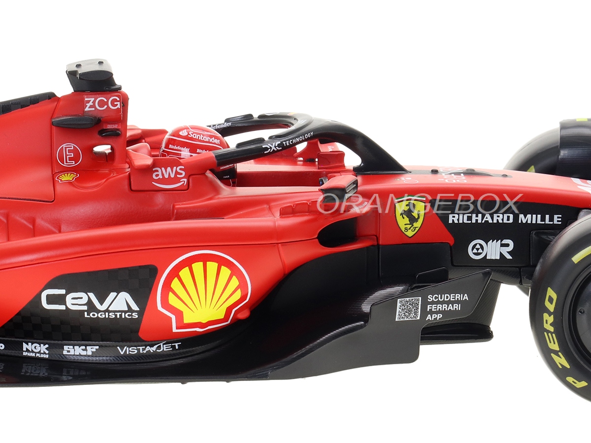 Fórmula 1 Ferrari SF23 2023 Charles Leclerc 1:18 Bburago