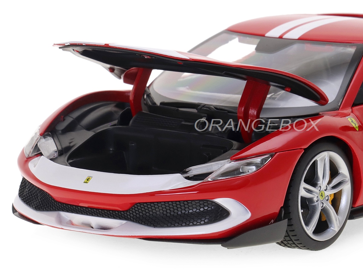 Ferrari 296 GTB Assetto Fiorano 1:18 Bburago Vermelho - 20 anos