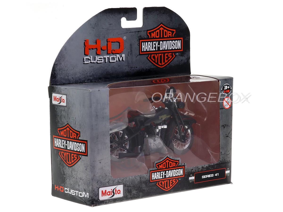 Harley Davidson JDH Twin Cam 1928 Maisto 1:18 Série 41 - 20 anos