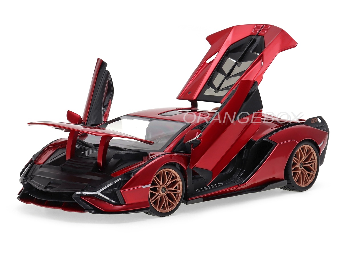 Lamborghini Sian FKP 37 Bburago 1:18 Vermelho - 20 anos! Loja on