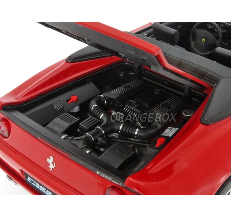 Ferrari F355 Spider 1/18 Hot Wheels Elite – Rouge – Modèle 1995 – Occasion état Neuf