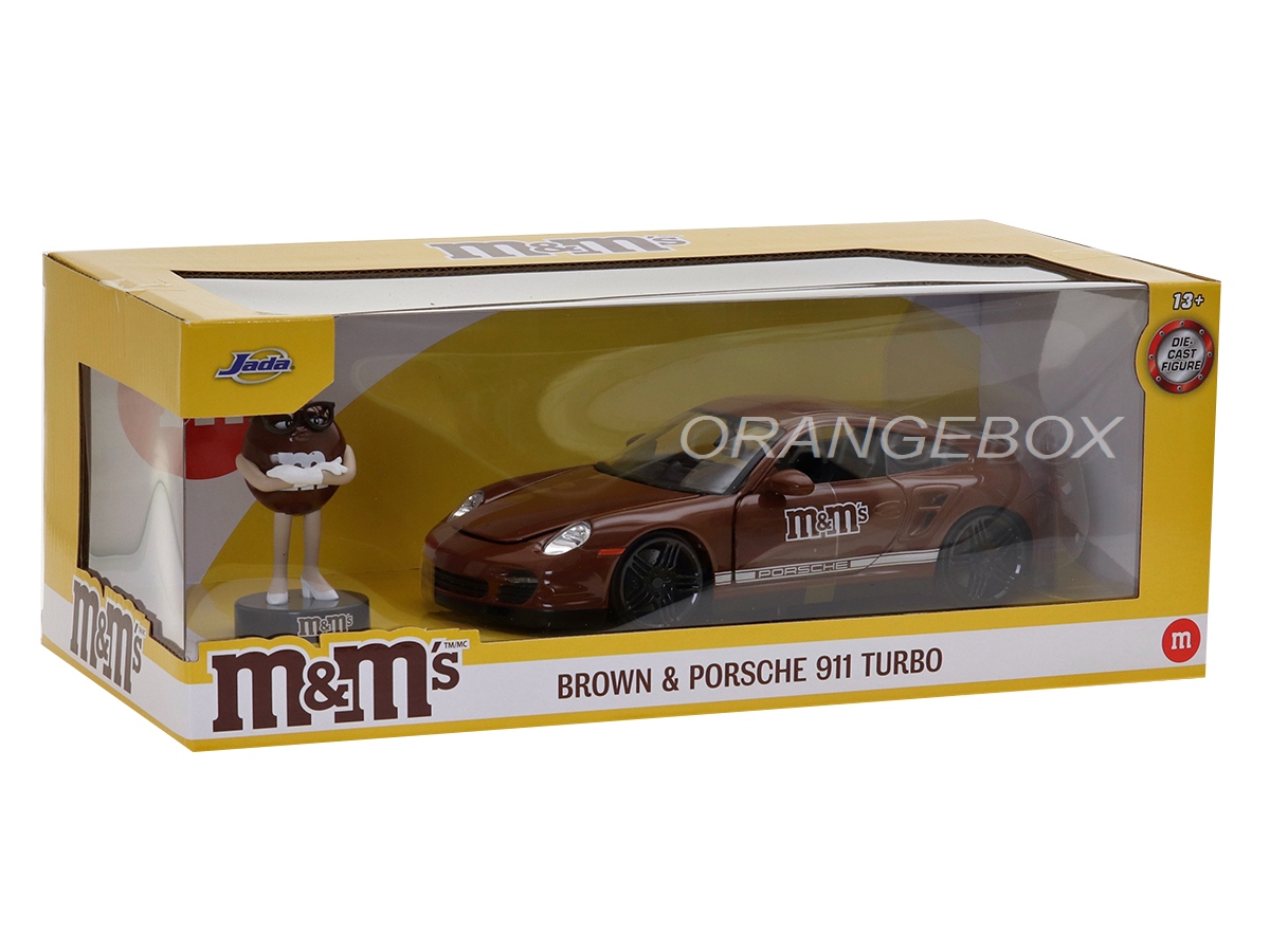 Jada Toys 2007 ポルシェ911ターボウィズブラウン・ティ フィギア Jada JADA TOYS 1/24 エムアンドエムズ ブラウン フィギア