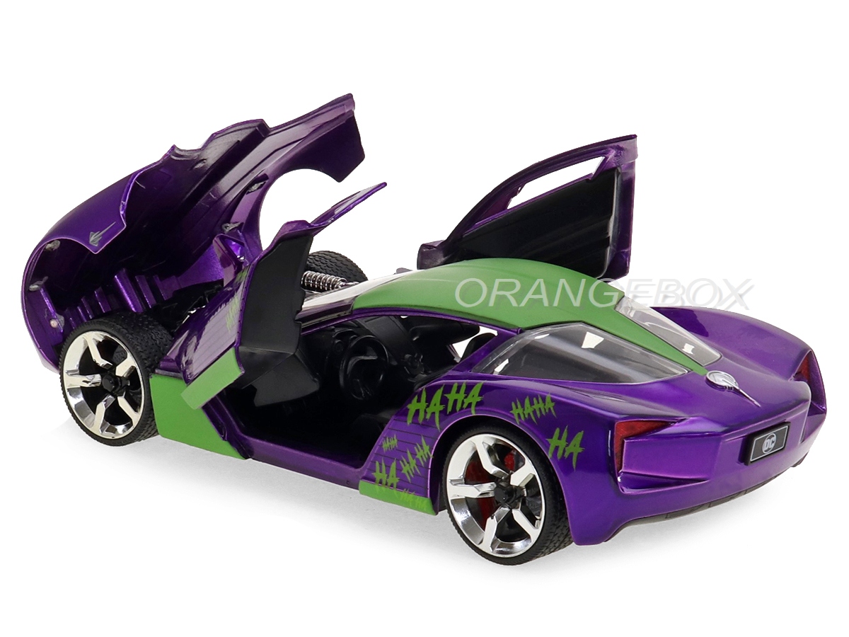 New JADA Toys JADA31199 Chevy Corvette Stingray 2009 W/Joker Figure 1:24 Die CAST