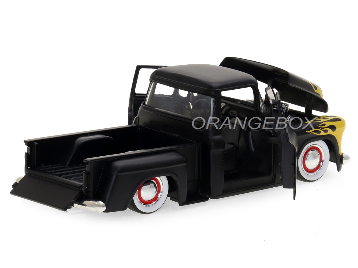 Chevrolet Stepside 1955 1:24 Jada Toys Preto - 20 anos! Loja on